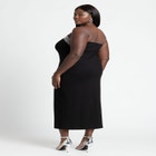 Rhinestone Fitted Knit Dress image number null