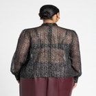 Sheer Lurex Blouse image number null