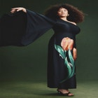 One Shoulder Dramatic Sleeve Dress image number null