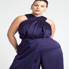 Draped Neck Jumpsuit image number null