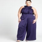 Draped Neck Jumpsuit image number null