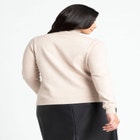 Diagonal Cable Knit Mock Neck Sweater image number null