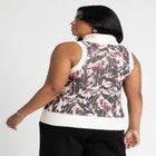 Sleeveless Printed Turtleneck Sweater image number null