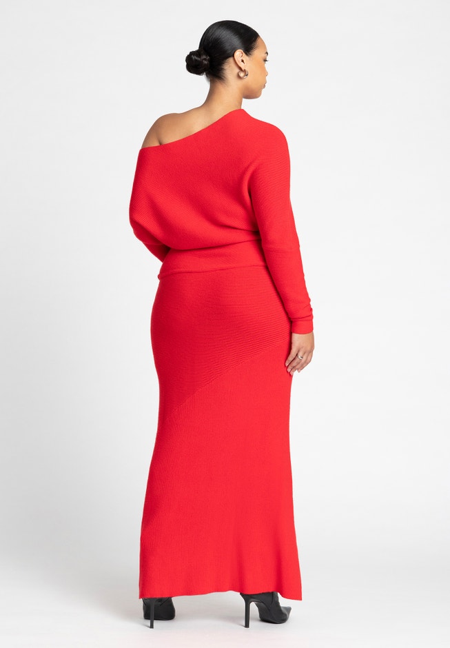 One Shoulder Maxi Dress W Slit image number 1