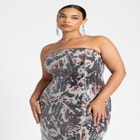 Sequin Strapless Dress image number null