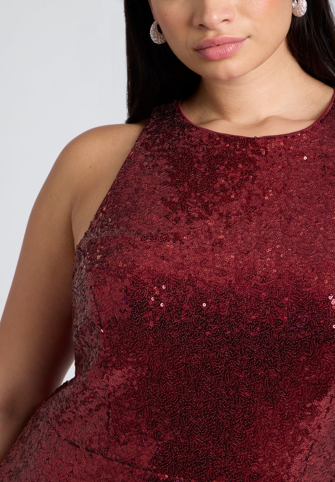 Sequin Maxi Dress image number 3