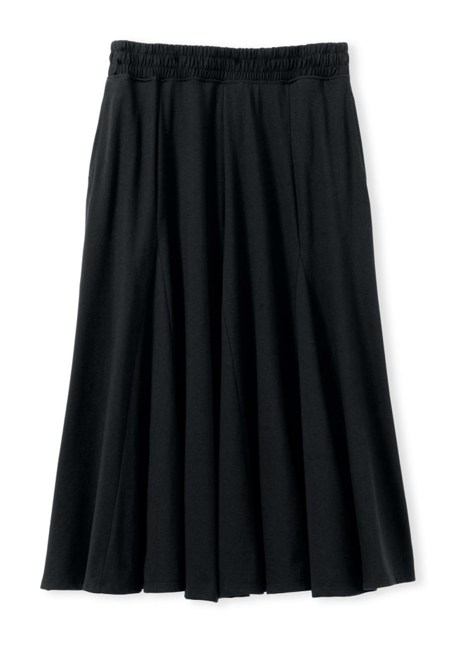 Wide Elastic Waist Skirt image number 3