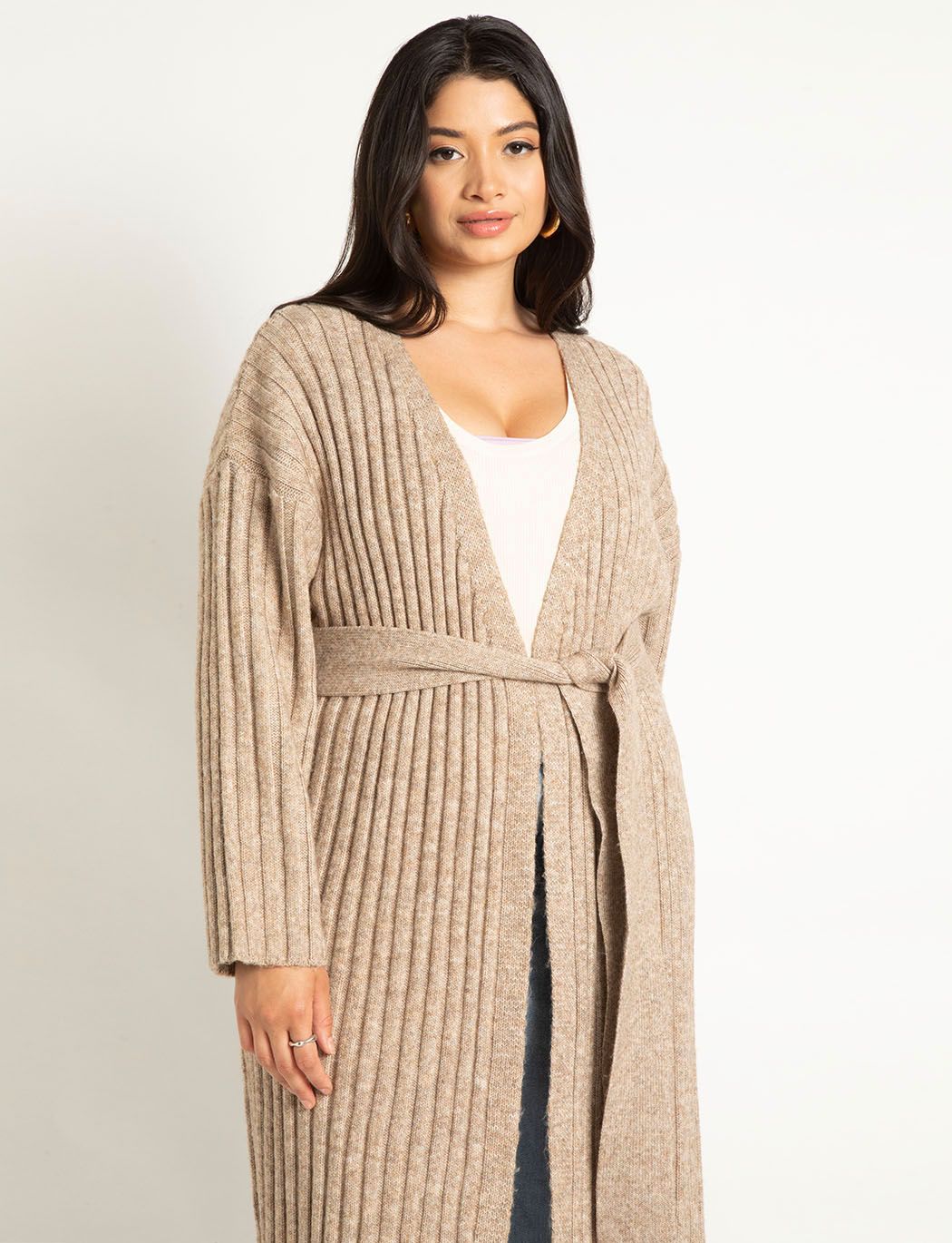 Long Belted Cardigan image number 1