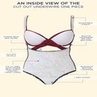Cut Out Underwire One Piece Swimsuit image number null
