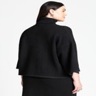 Boxy Three Quarter Sleeve Turtleneck image number null