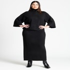 Boxy Three Quarter Sleeve Turtleneck image number null