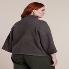 Boxy Three Quarter Sleeve Turtleneck image number null