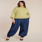 Boxy Three Quarter Sleeve Turtleneck image number 2