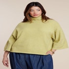 Boxy Three Quarter Sleeve Turtleneck image number 0