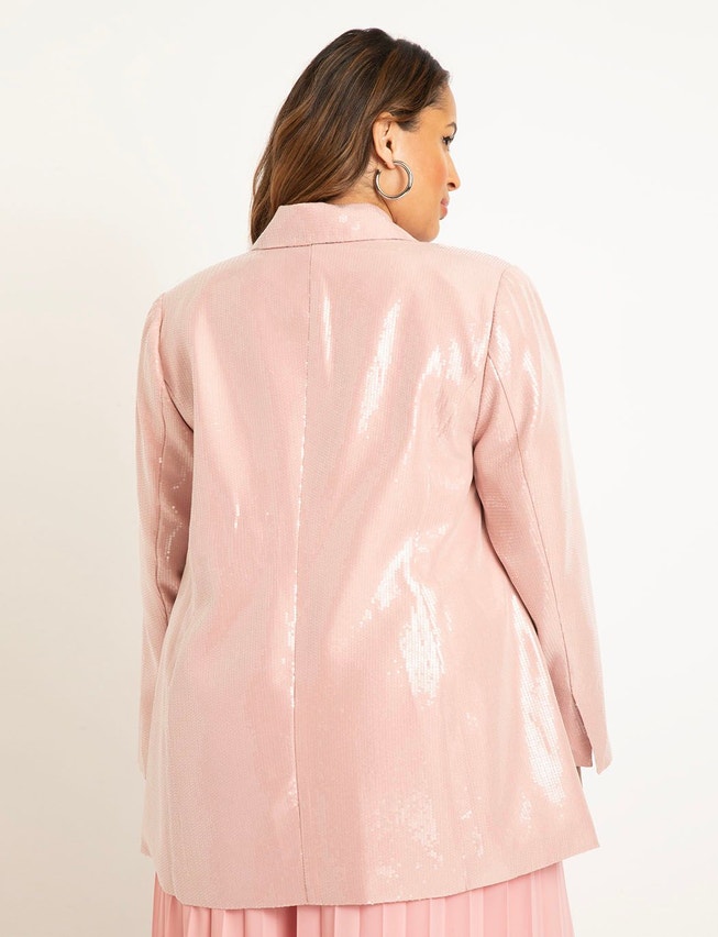 Oversized Sequin Blazer image number null