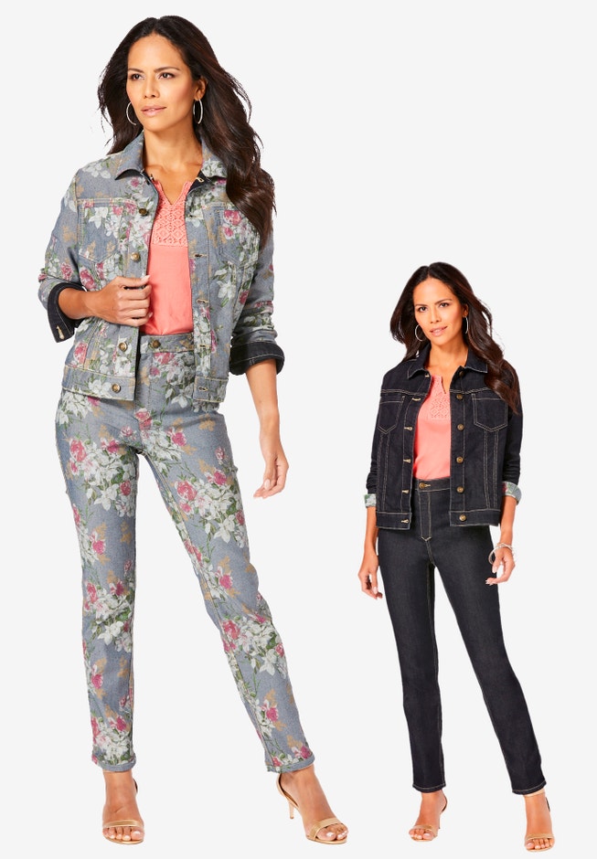 Reversible Stretch Denim Jacket image number 6
