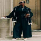 Faux Leather Pant With Belt Detail image number null