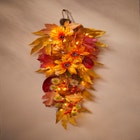 Pre-Lit Harvest Daisy Swag image number null