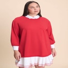 Twofer Mini Shirt Dress image number null