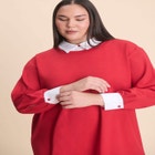 Twofer Mini Shirt Dress image number null