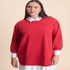 Twofer Mini Shirt Dress image number null