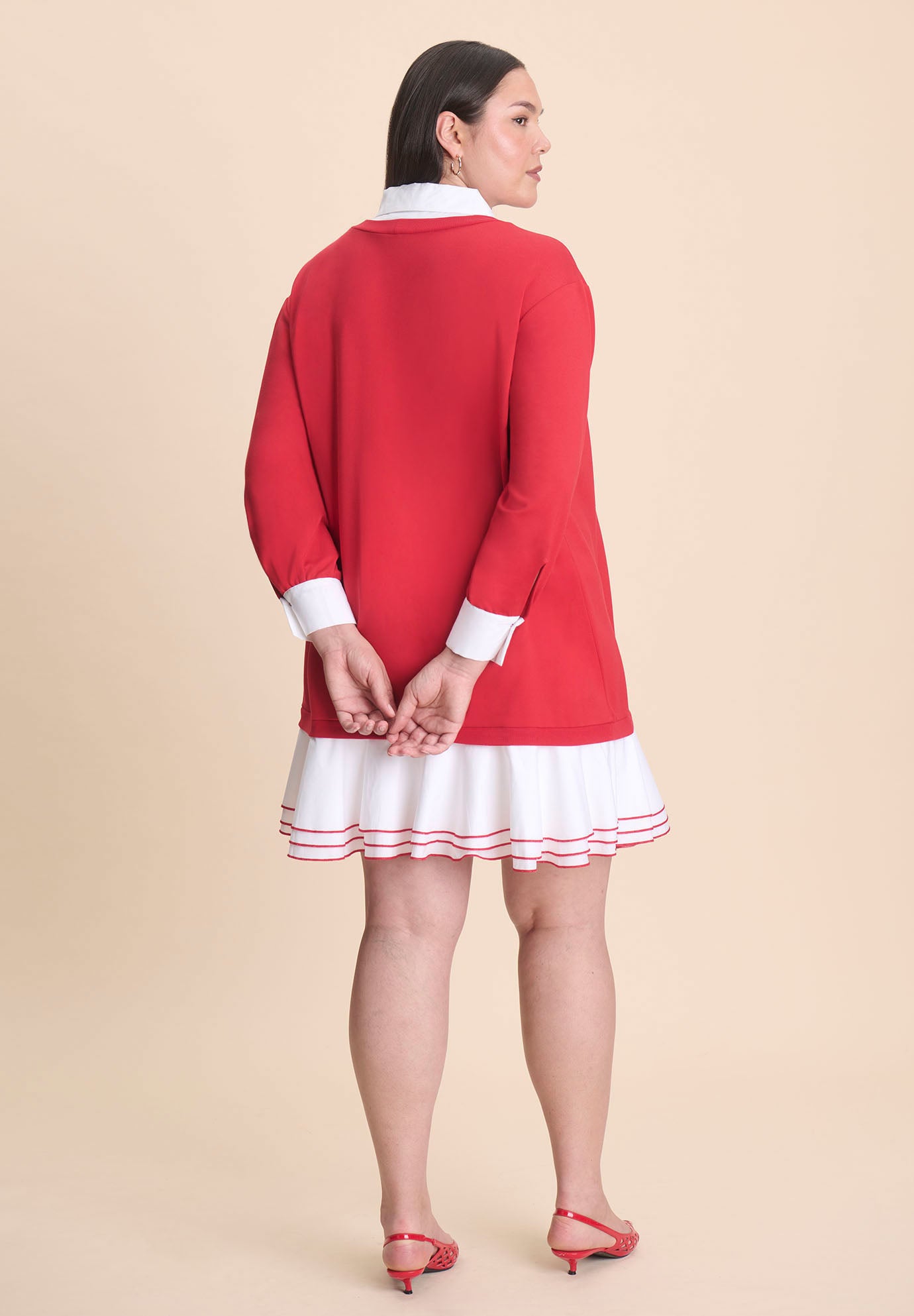 Twofer Mini Shirt Dress image number 5