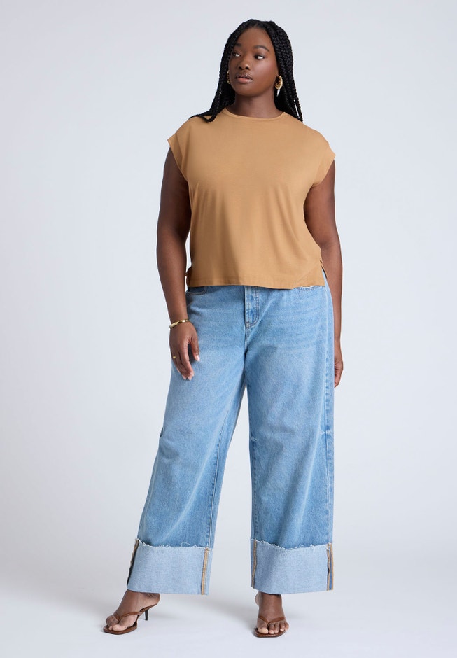 Jersey Knit T Shirt Short Sleeve image number 2