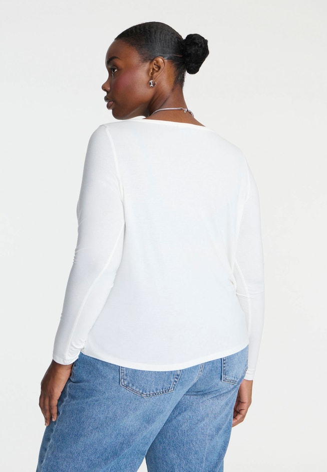Boat Neck Long Sleeve Shirt image number 1