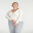 Soft Brushed Henley Long Sleeve image number null