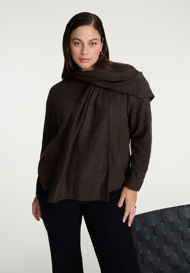 Scarf Neck Sweater image number 0