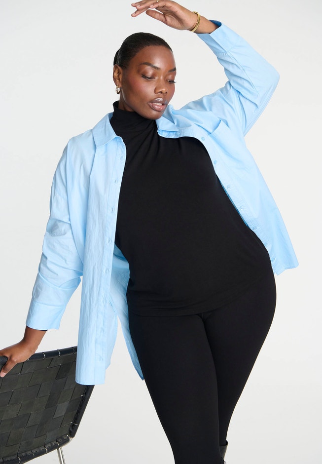 Oversized Button Down Top image number null