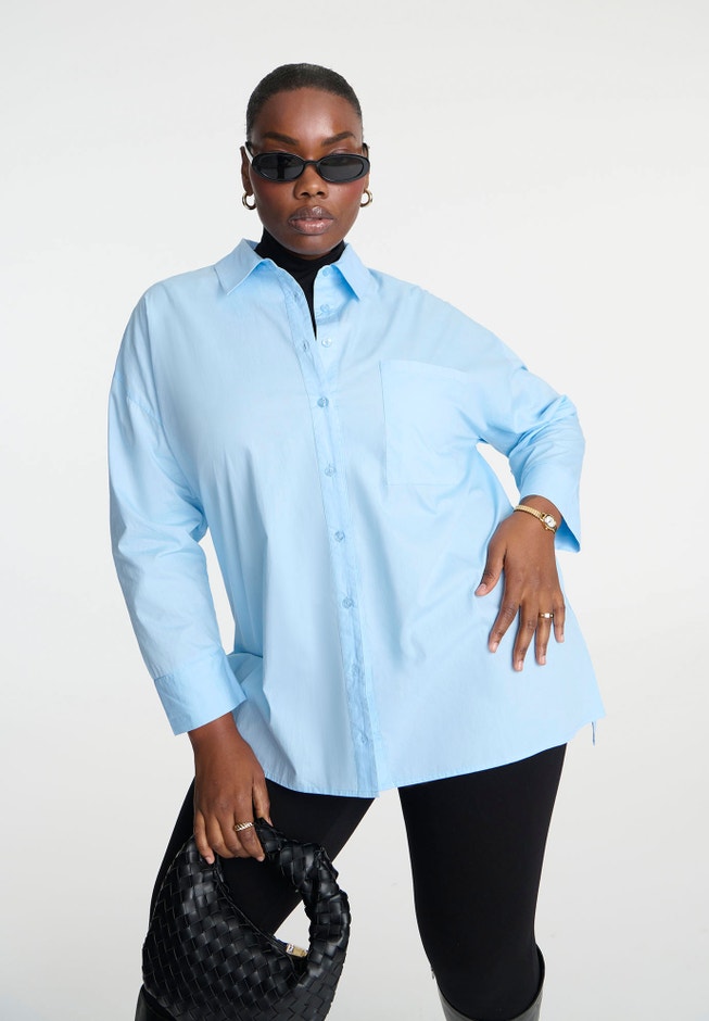 Oversized Button Down Top image number null