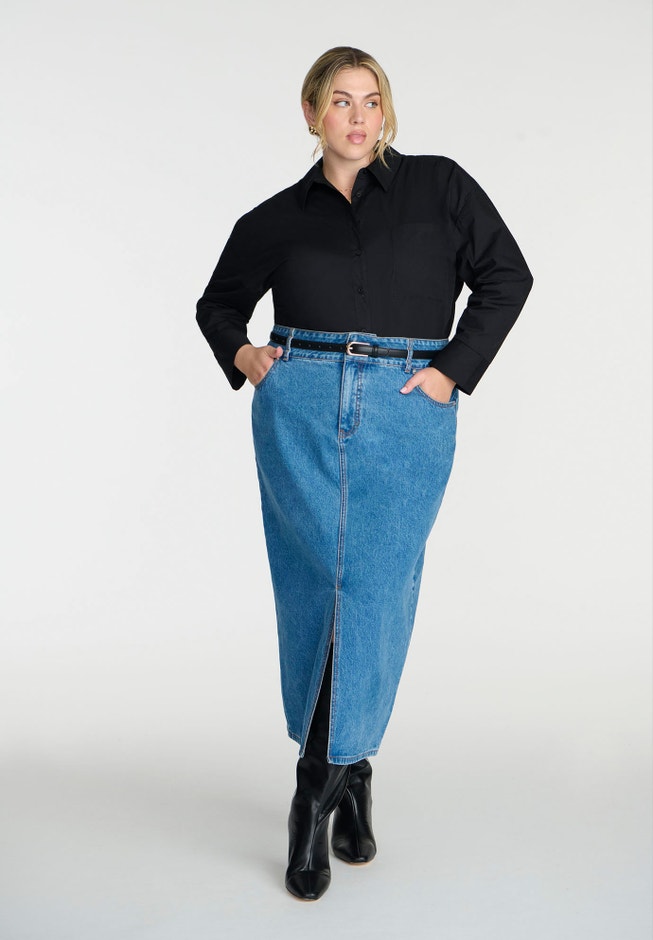Oversized Button Down Top image number null