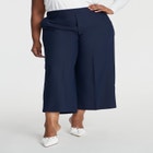 Woven Wide Leg Crop Pant image number null