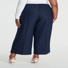 Woven Wide Leg Crop Pant image number null
