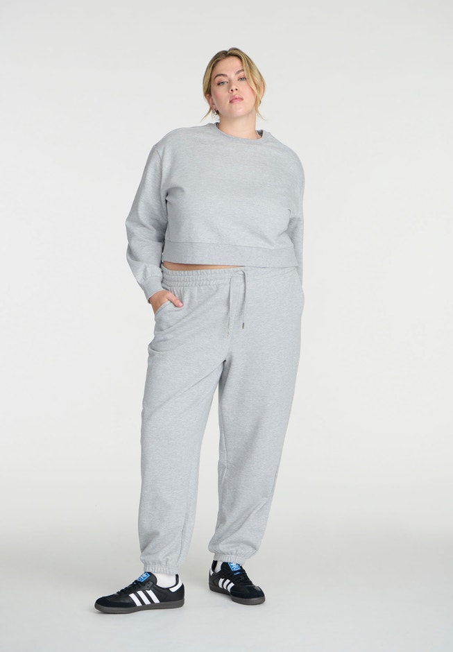 Knit Crew Neck Sweatshirt image number null