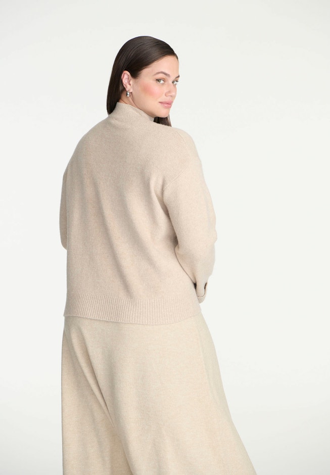 Cuffed Mock Neck Sweater image number 1