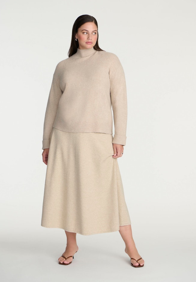 Cuffed Mock Neck Sweater image number 2