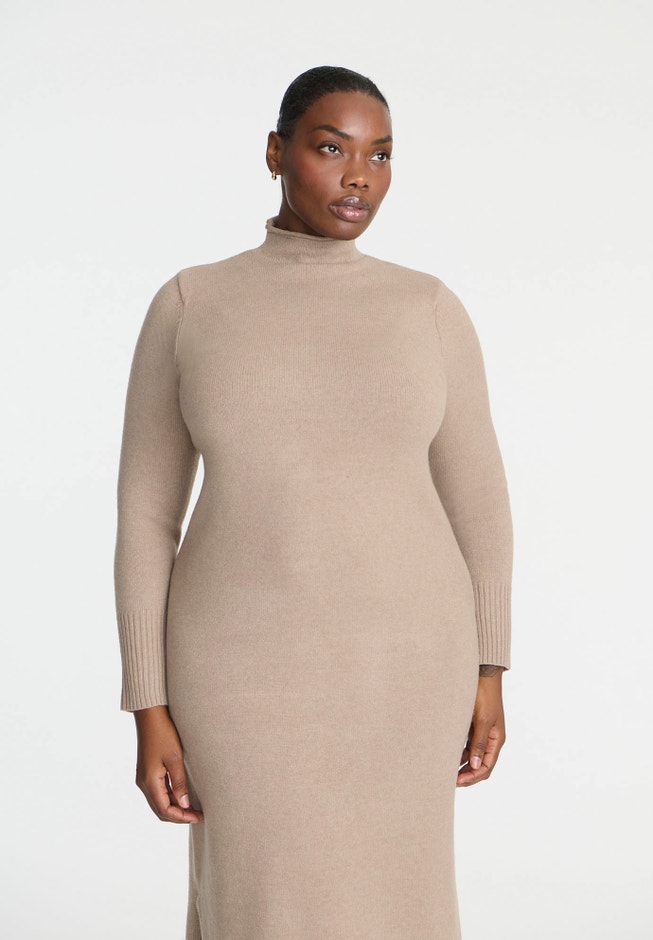 Mock Neck Maxi Sweater Dress image number 2