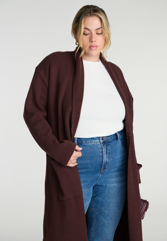 Knit Coatigan image number null