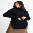 Angled Hem Sweater image number null