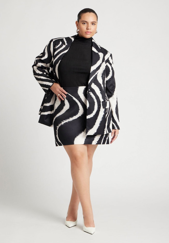 Printed Mini Skirt image number 1