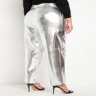 Croc Faux Leather Cargo Pant image number null