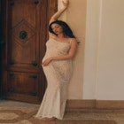 The Long Slip Dress - Botanical Lace image number null