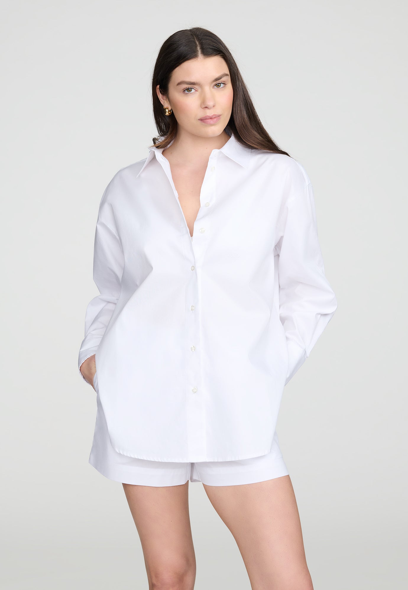 The Oversized Shirt- Cotton image number 0