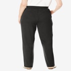 Straight-Leg Stretch Ponte-Knit Pull-On Pants image number null
