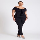 Legging With Zipper Slit Hem image number null