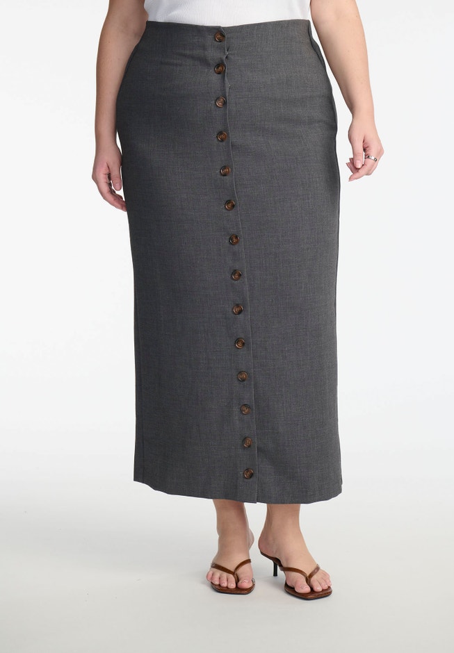 Maxi Skirt With Buttons image number 1