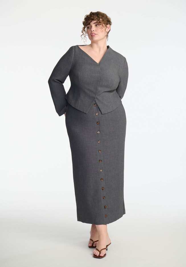 Maxi Skirt With Buttons image number 0