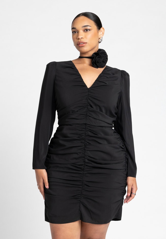 Rosette Mini Dress image number null